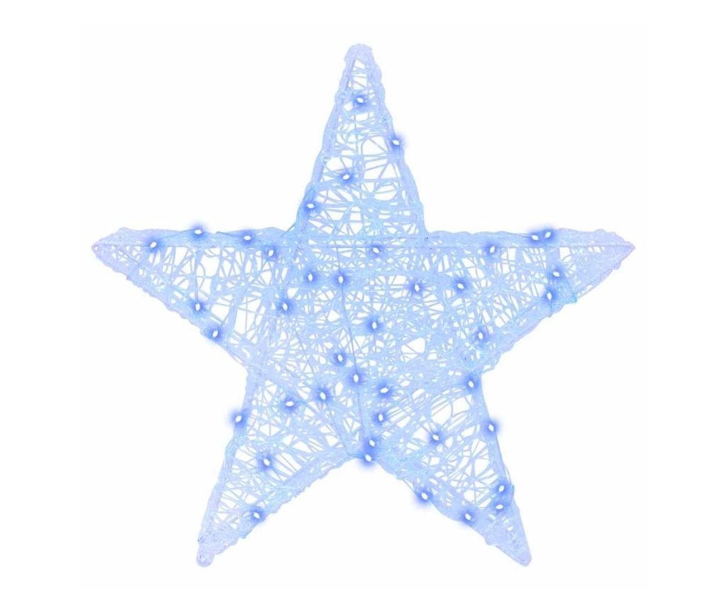 3D звезда с 50 LED светодиода Синьо 55 x 53.5 x 10 см Акрил - 5