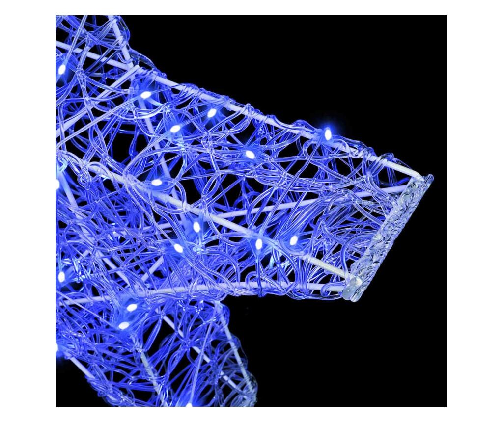 3D звезда с 50 LED светодиода Синьо 55 x 53.5 x 10 см Акрил - 6