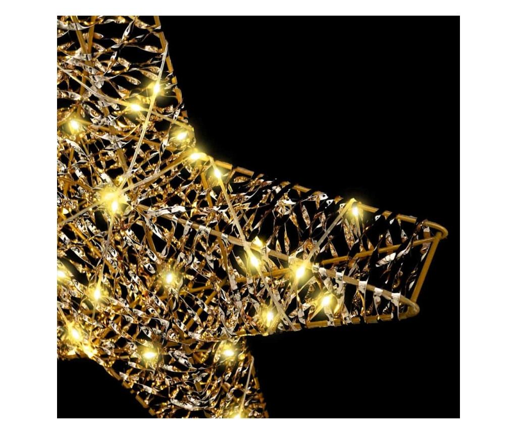3D звезда с 50 LED светодиода Топло бяло 55 x 52.5 x 9 см PET - 6