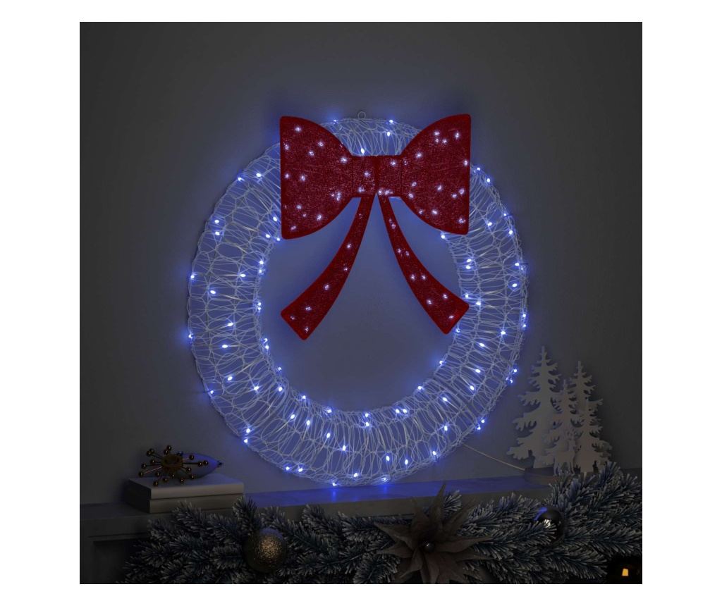 Венец с 60 LED светодиода Синьо 76 x 76 x 8,5 см Акрил - 3
