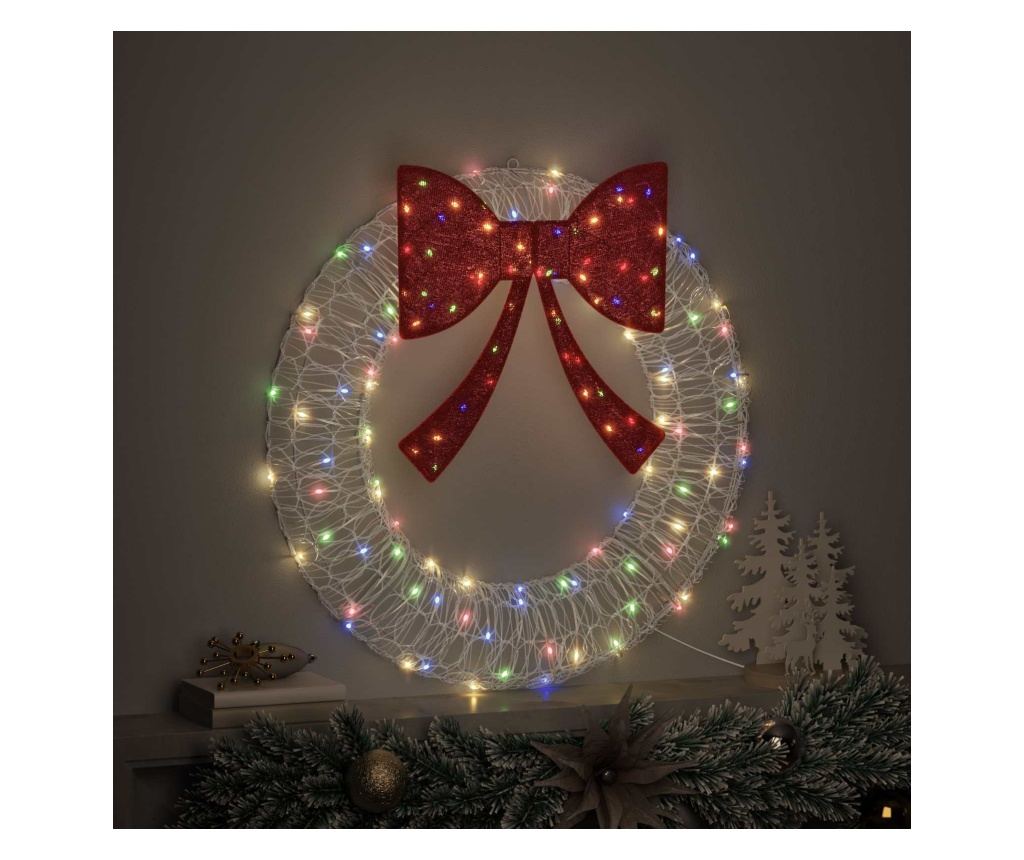 Венец с 60 LED светодиода Многоцветен 76 x 76 x 8,5 см Акрил - 5