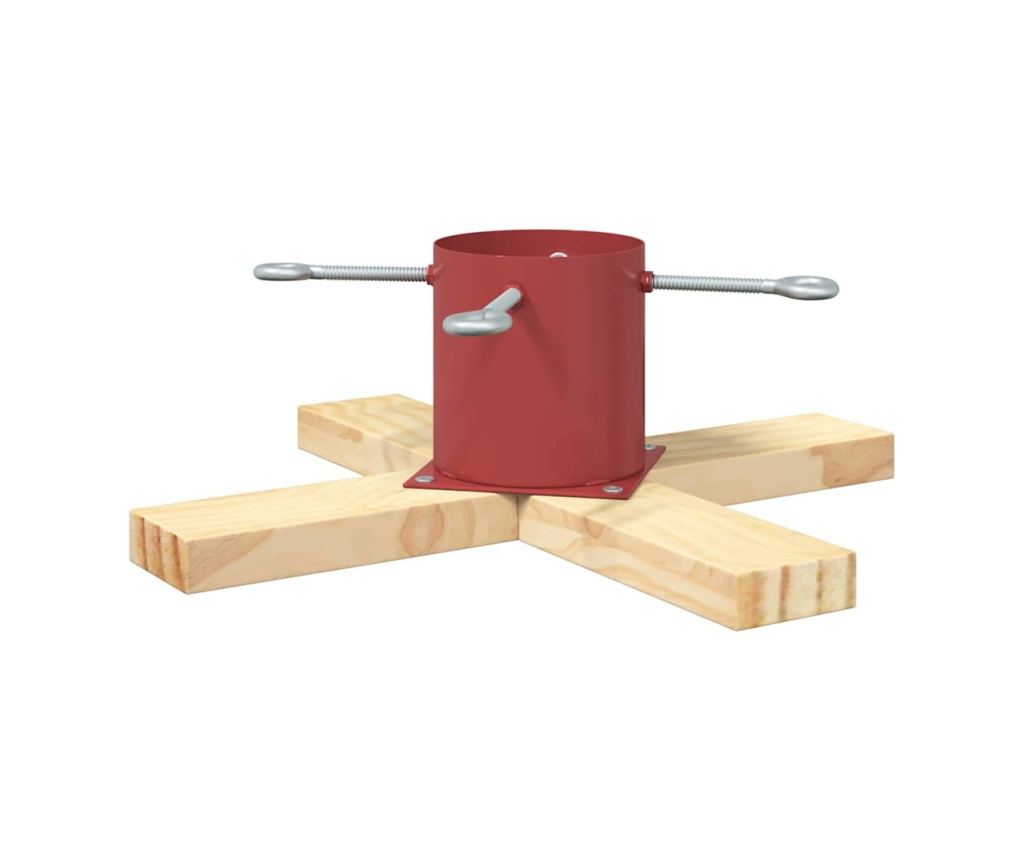 Статив за коледно дърво 1.73 Червено 50 x 50 x 16 cm - 4