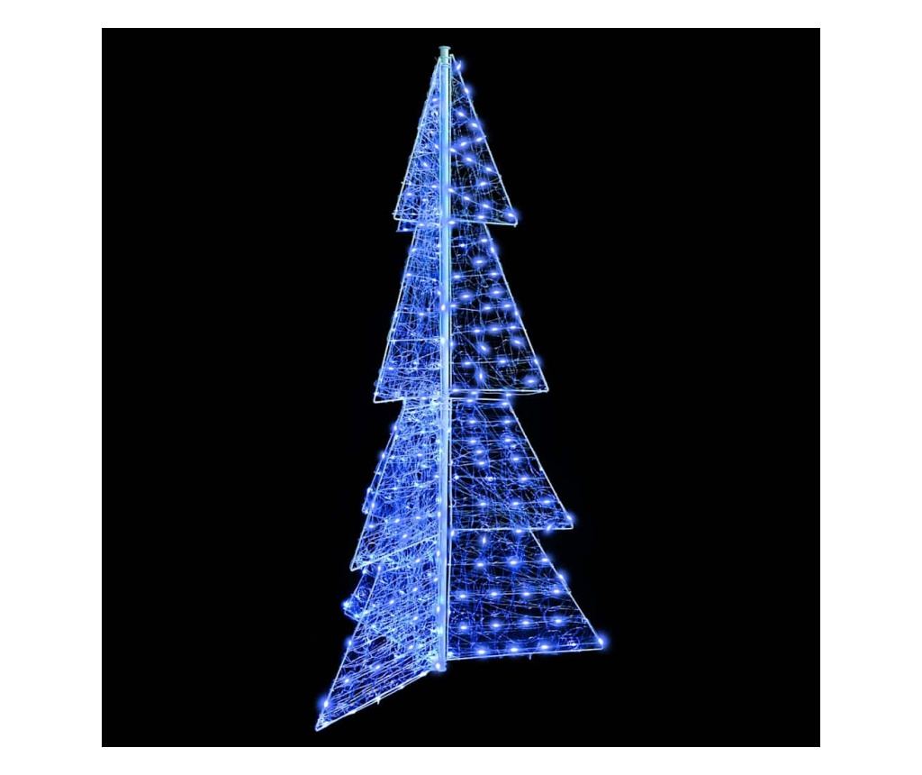 Коледно дърво с 240 LED светодиода Синьо 180 cm Акрил - 5