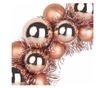 Коледни топки венци 2 pcs Розово злато 33 x 33 x 7 см thumbnail 4