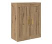 Висок шкаф с чекмедже Дъб 69,5 x 34 x 180 см Инженерно дърво thumbnail 4