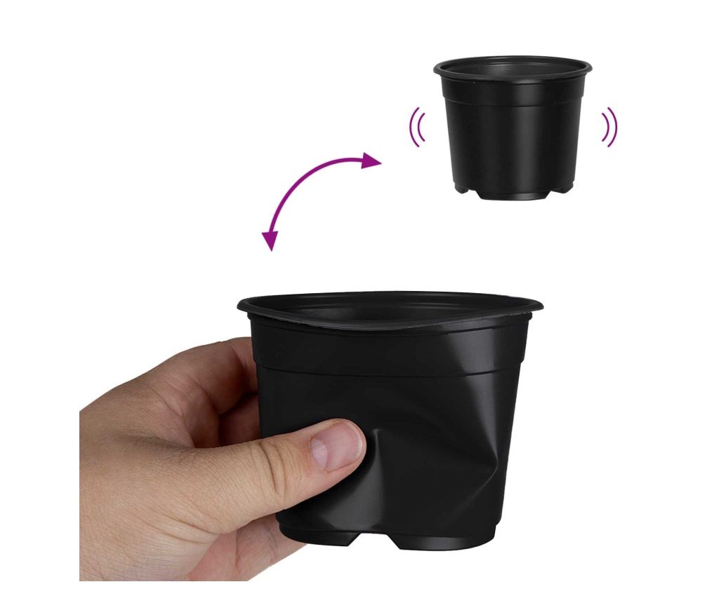 Цветна саксия 100 pcs Черно Ø 15 x 12.5 см Пластмаса - 8