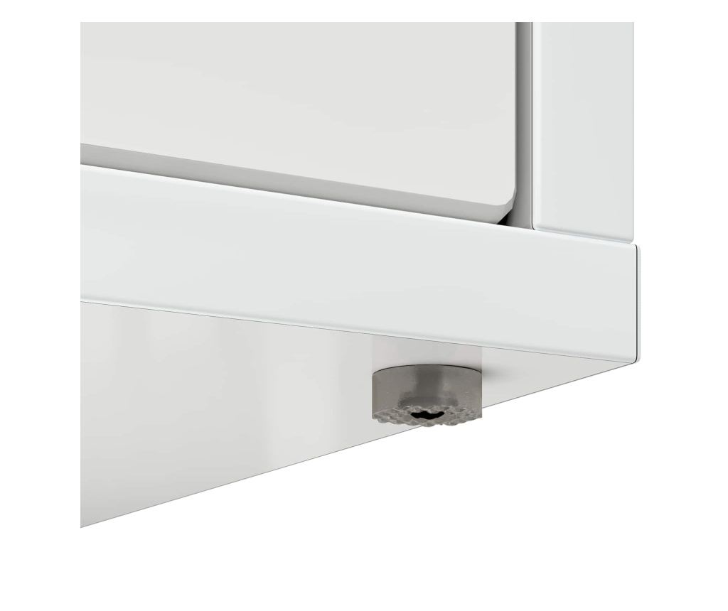 Къща за котки Гланц бяло 53 х 52 х 62 см Инженерно дърво - 9