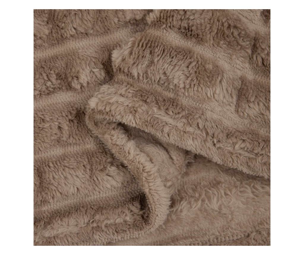 Одеала за хвърляне 6 pcs Камилски 270 x 240 см Мека вълна - 6