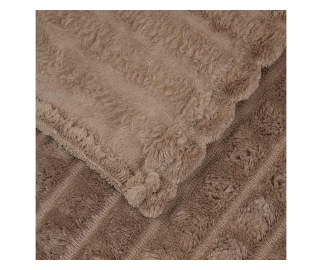 Одеала за хвърляне 6 pcs Камилски 270 x 240 см Мека вълна - 4