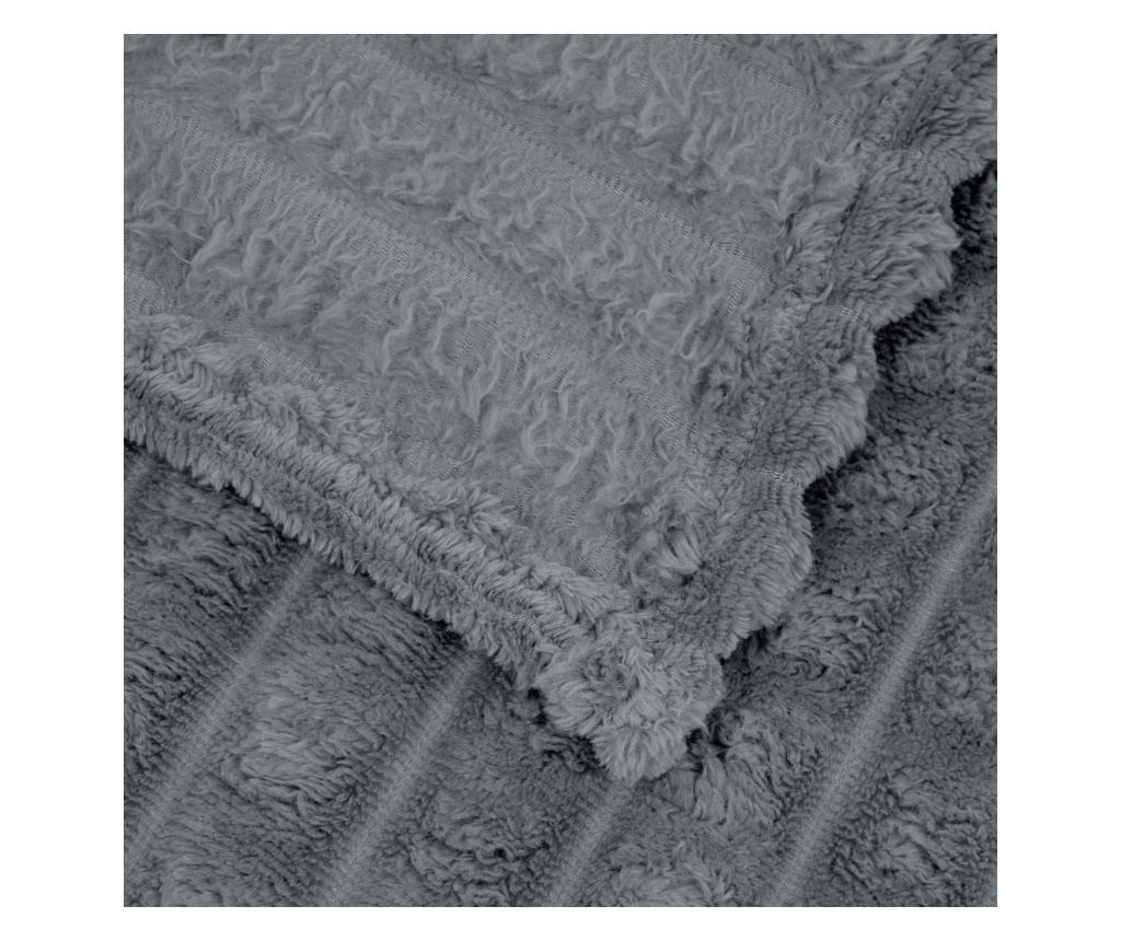 Одеала за хвърляне 6 pcs Тъмен сив 240 x 220 cm Мека вълна - 4