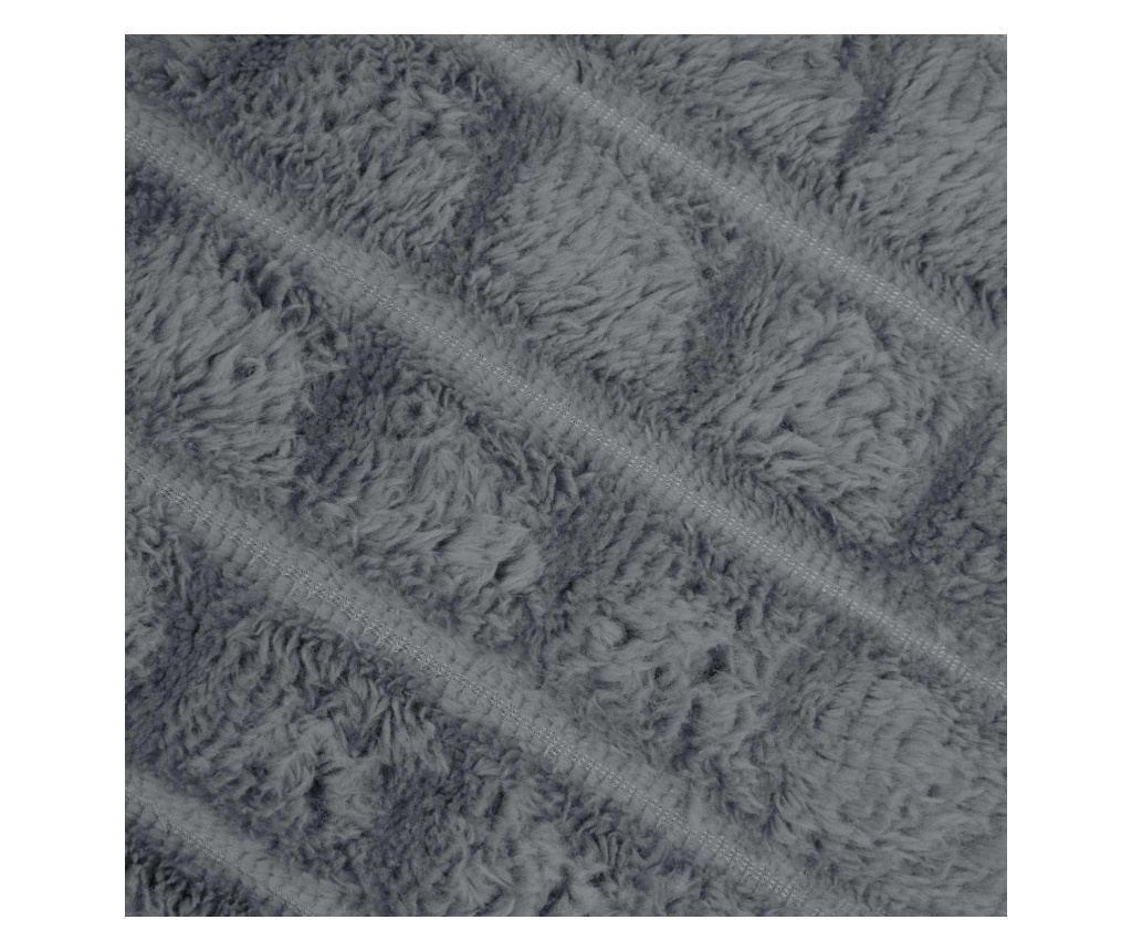 Одеала за хвърляне 6 pcs Тъмен сив 240 x 220 cm Мека вълна - 7