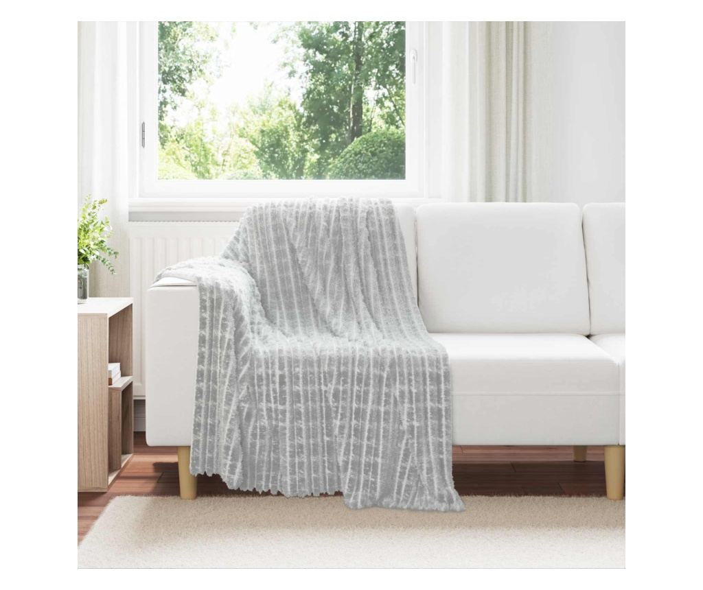 Одеала за хвърляне 6 pcs Сив 150 x 130 см Мека вълна - 2