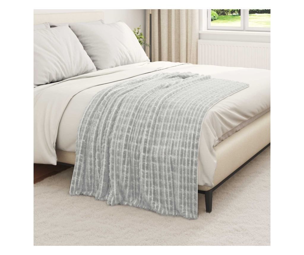 Одеала за хвърляне 6 pcs Сив 150 x 130 см Мека вълна - 3