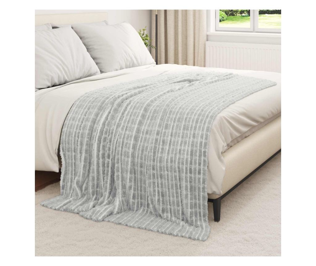 Одеала за хвърляне 6 pcs Сив 200 x 150 cm Мека вълна - 3