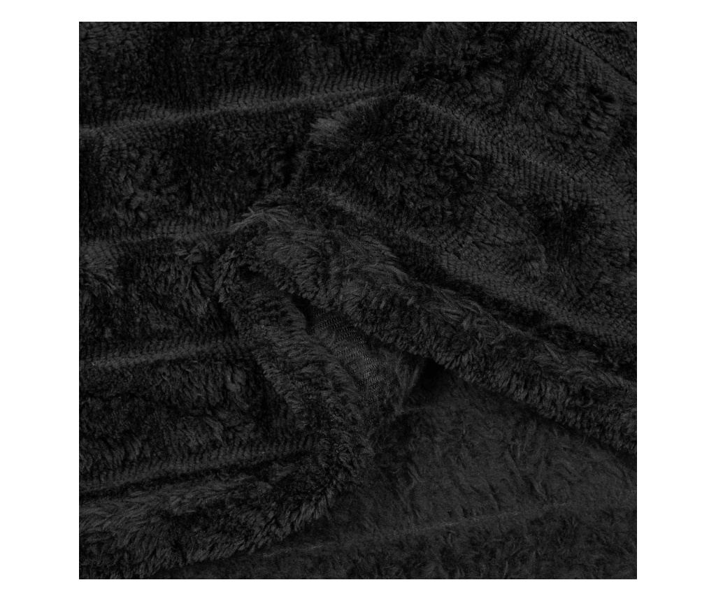 Одеала за хвърляне 6 pcs Черно 200 x 150 cm Мека вълна - 6