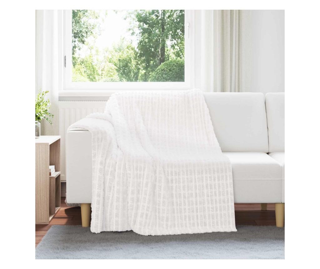 Одеала за хвърляне 6 pcs Бяло 200 x 150 cm Мека вълна - 2