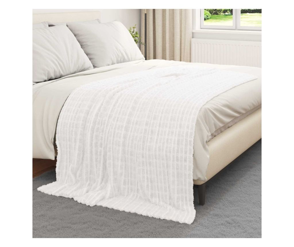 Одеала за хвърляне 6 pcs Бяло 200 x 150 cm Мека вълна - 3