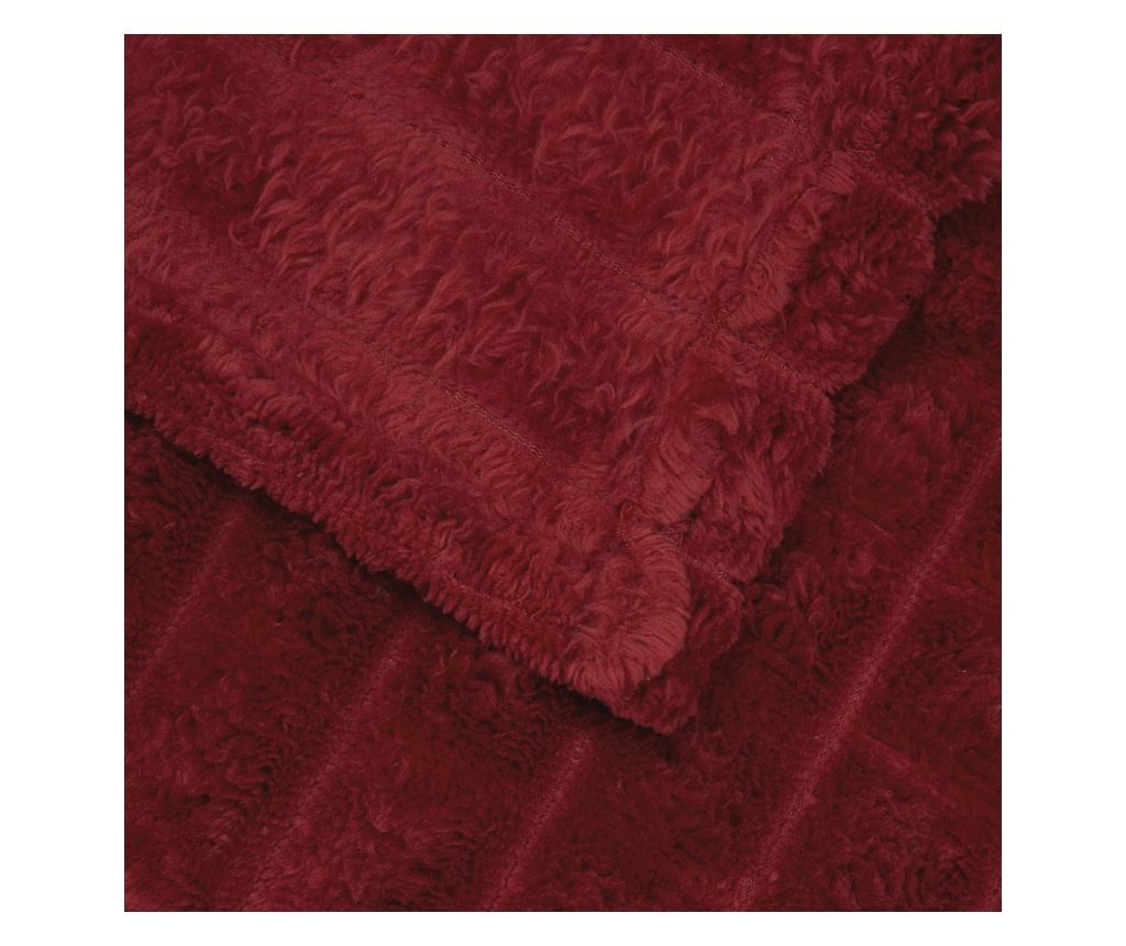 Одеала за хвърляне 6 pcs Бордо червен 270 x 240 см Мека вълна - 4