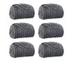 Одеала за хвърляне 6 pcs Тъмен сив 240 x 220 cm Мека вълна thumbnail 1