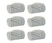 Одеала за хвърляне 6 pcs Сив 150 x 130 см Мека вълна thumbnail 1