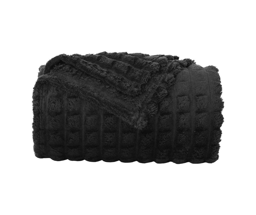 Одеала за хвърляне 6 pcs Черно 200 x 150 cm Мека вълна - 5