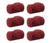 Одеала за хвърляне 6 pcs Бордо червен 270 x 240 см Мека вълна thumbnail 1