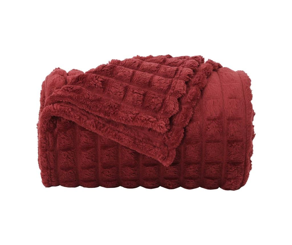 Одеала за хвърляне 6 pcs Бордо червен 270 x 240 см Мека вълна - 5