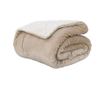 Одеяло Бежово 240 x 270 см Мека вълна thumbnail 1
