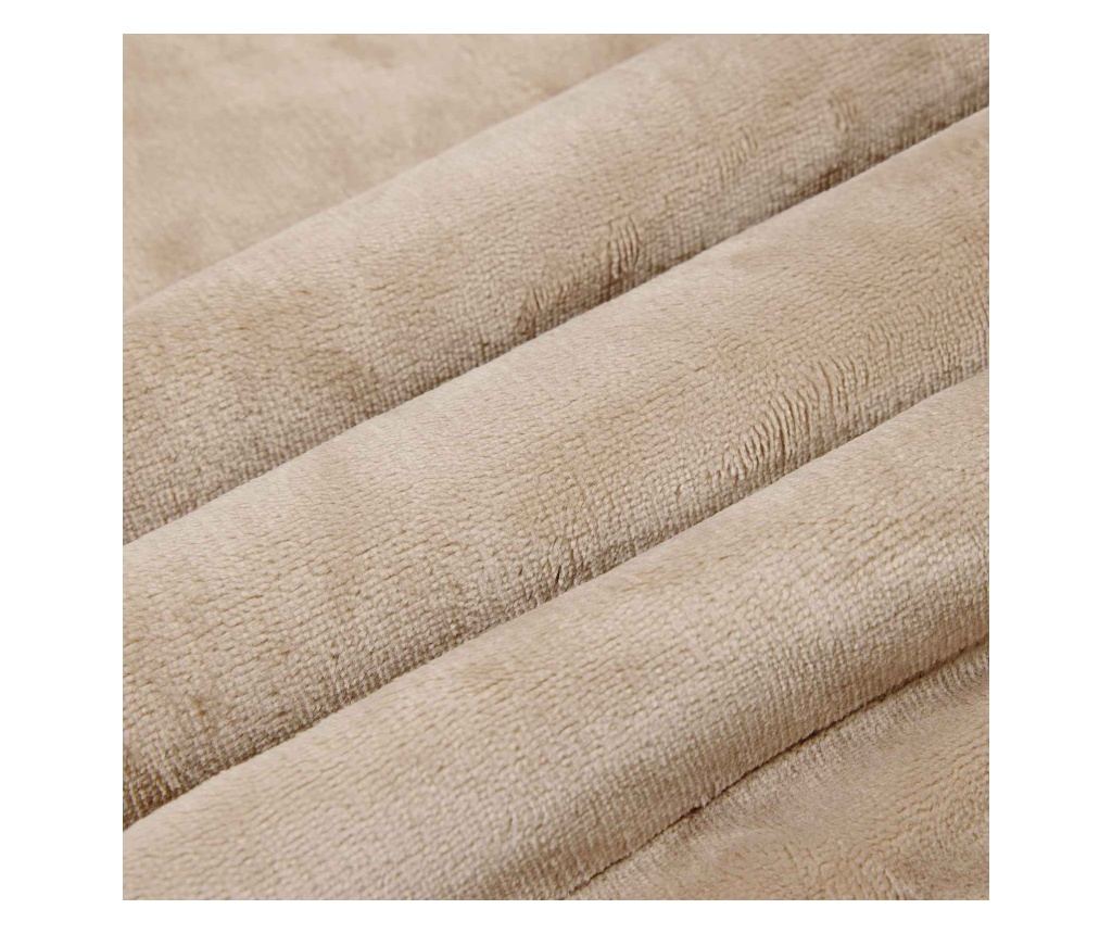 Одеяло Бежово 240 x 270 см Мека вълна - 6