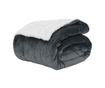 Одеяло Тъмен сив 130 x 150 cm Мека вълна thumbnail 1