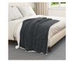 Одеяло Тъмен сив 130 x 150 cm Мека вълна thumbnail 3