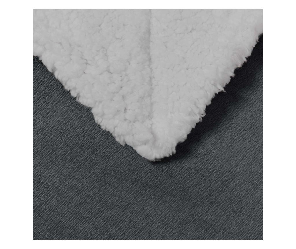 Одеяло Тъмен сив 130 x 150 cm Мека вълна - 5
