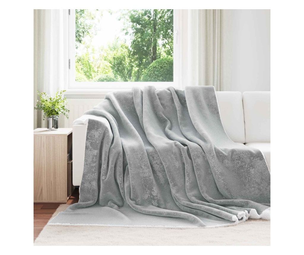 Одеяло Сив 220 x 240 cm Мека вълна - 2