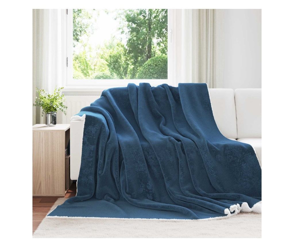 Одеяло Морски син 240 x 270 см Мека вълна - 2