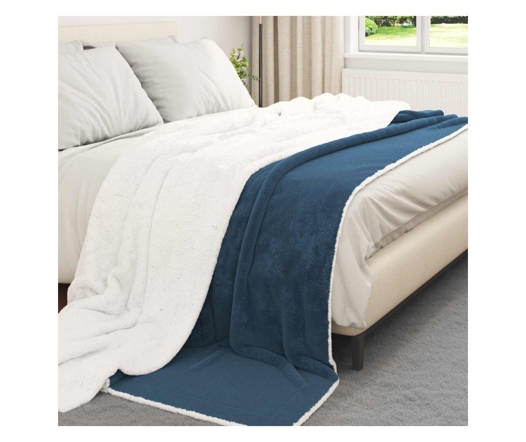 Одеяло Морски син 240 x 270 см Мека вълна - 3