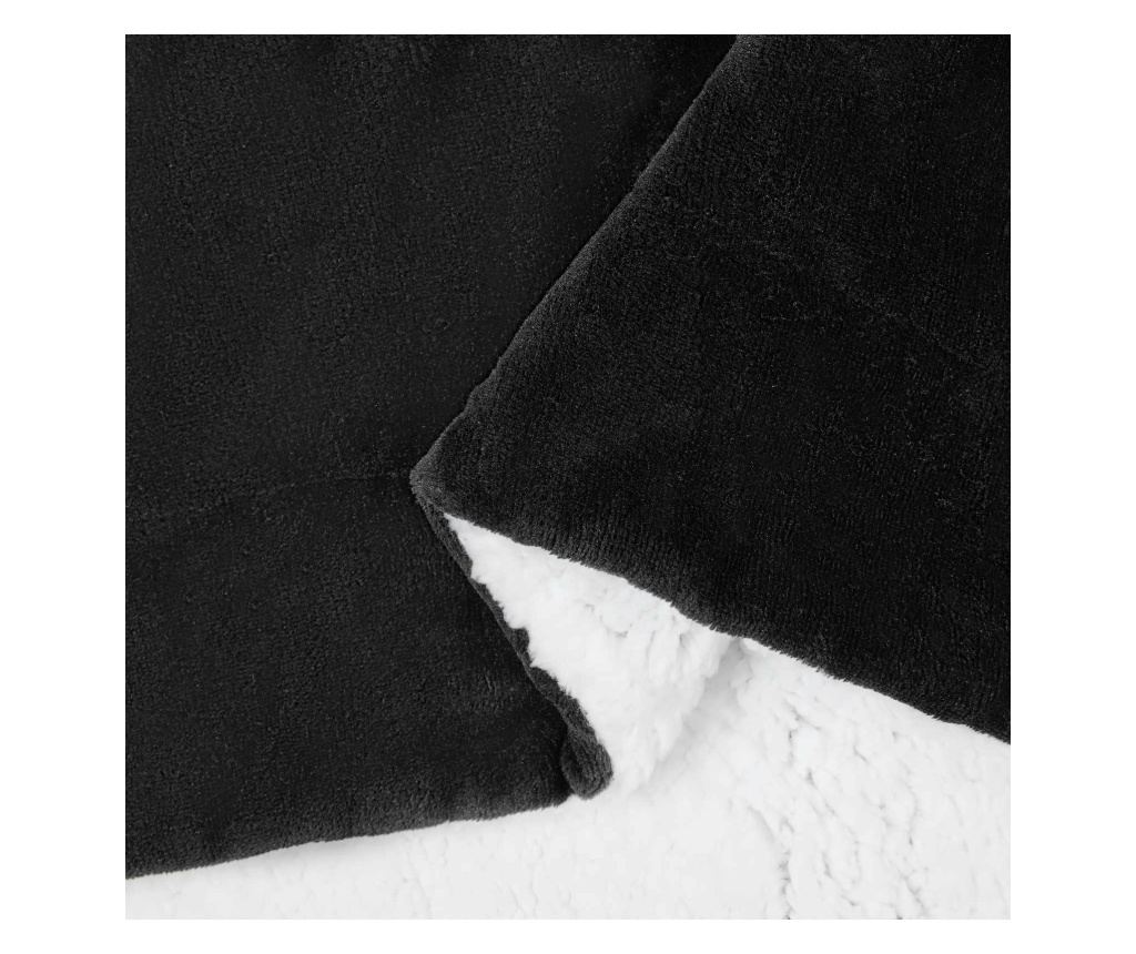 Одеяло Черно 150 x 200 cm Мека вълна - 4