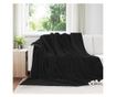 Одеяло Черно 220 x 240 cm Мека вълна thumbnail 2