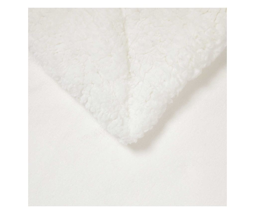 Одеяло Бяло 150 x 200 cm Мека вълна - 5