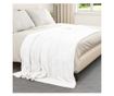 Одеяло Бяло 150 x 200 cm Мека вълна thumbnail 3