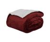 Одеяло Бордо червен 130 x 150 cm Мека вълна thumbnail 1