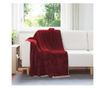 Одеяло Бордо червен 130 x 150 cm Мека вълна thumbnail 2