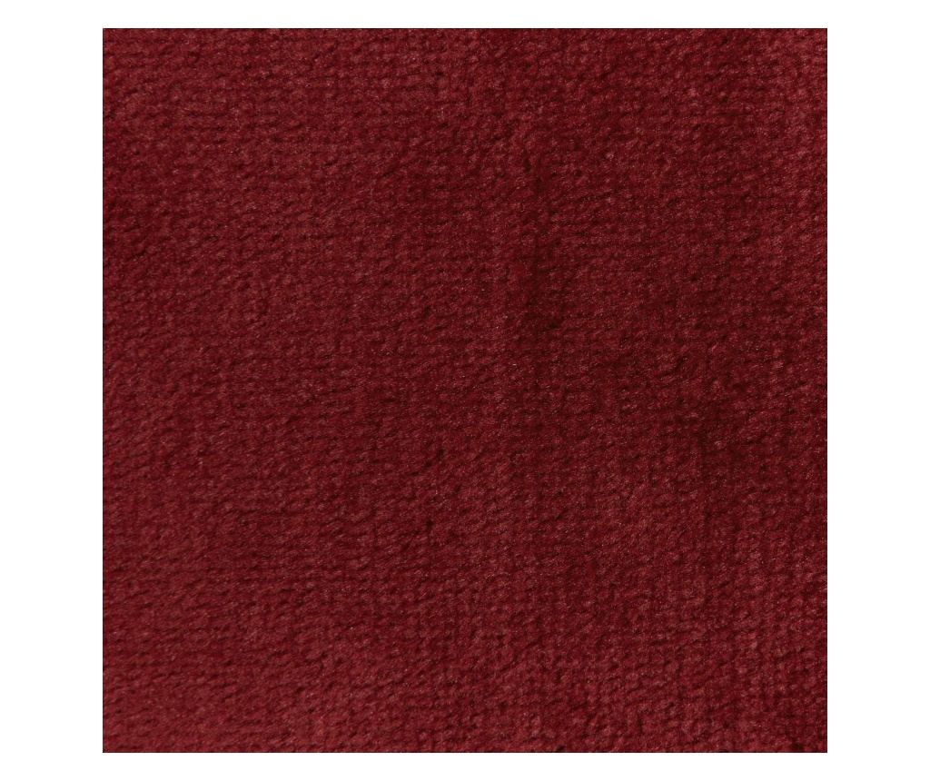 Одеяло Бордо червен 130 x 150 cm Мека вълна - 7