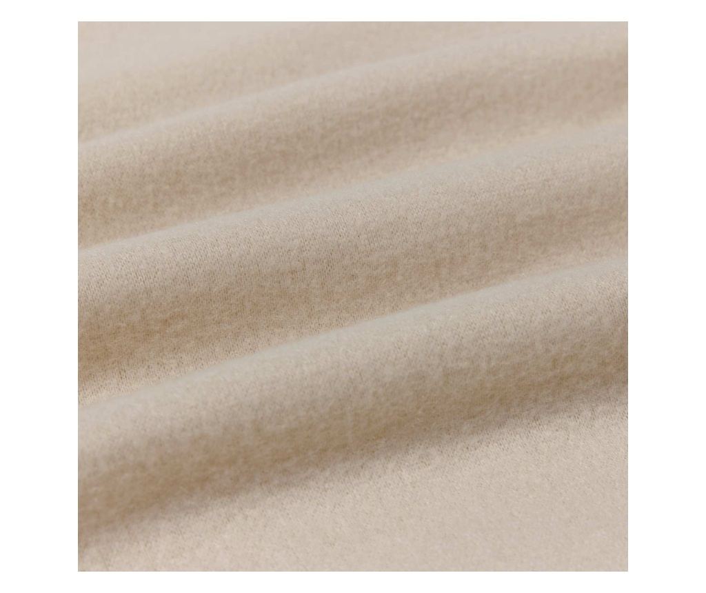 Одеяло Бежово 170 х 130 см Мека вълна - 4
