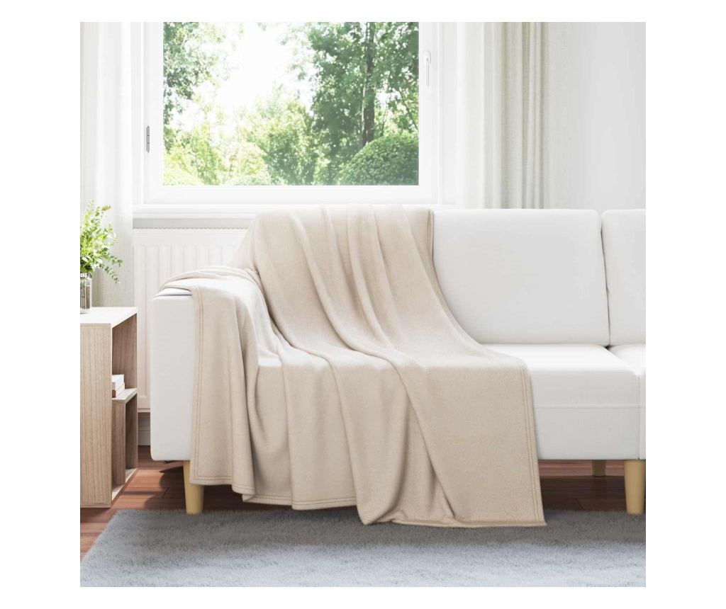 Одеала за хвърляне 6 pcs Бежово 200 x 150 cm Мека вълна - 2