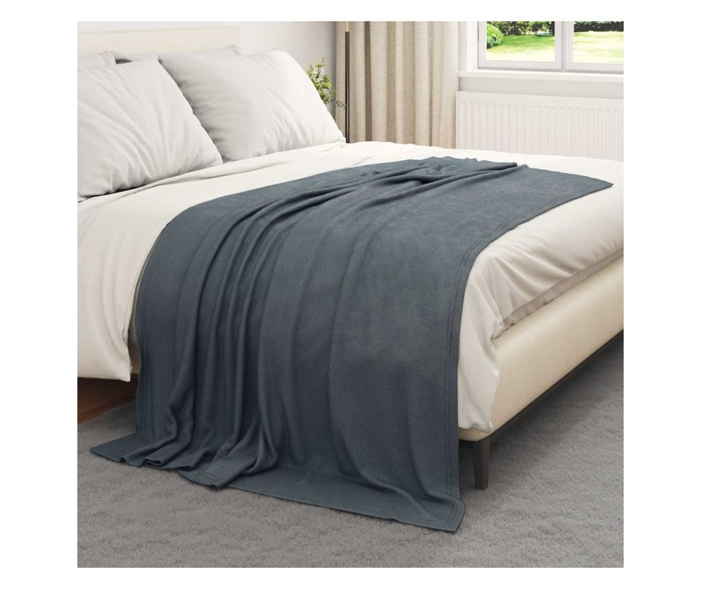 Одеала за хвърляне 24 pcs Тъмен сив 200 x 150 cm Мека вълна - 3