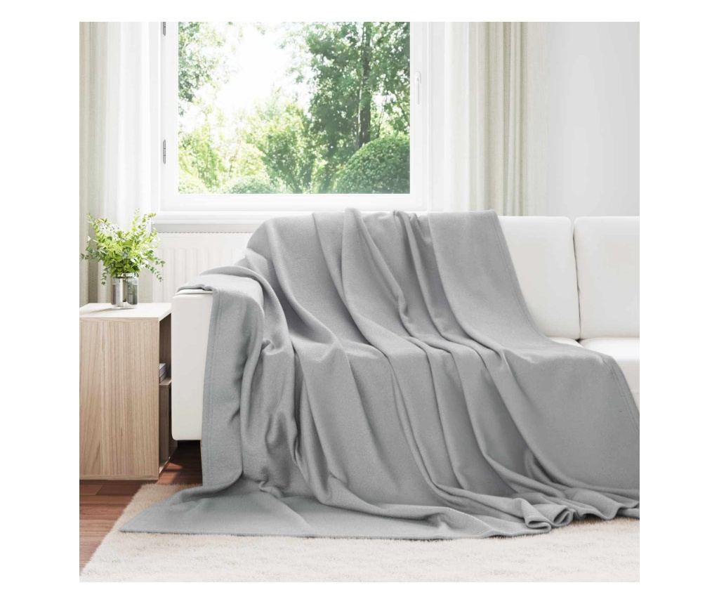 Одеала за хвърляне 6 pcs Сив 270 x 240 см Мека вълна - 2