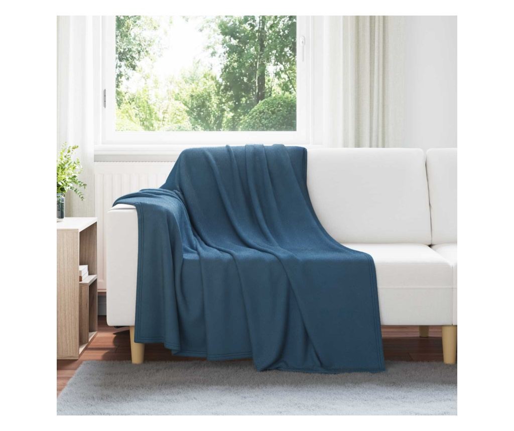 Одеала за хвърляне 24 pcs Морски син 200 x 150 cm Мека вълна - 2