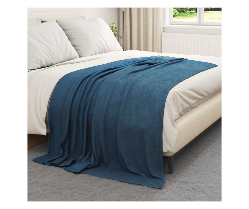 Одеала за хвърляне 24 pcs Морски син 200 x 150 cm Мека вълна - 3