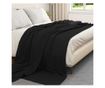 Одеала за хвърляне 6 pcs Черно 270 x 240 см Мека вълна thumbnail 3