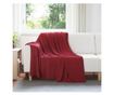 Одеяло Бордо червен 200 x 150 cm Мека вълна thumbnail 2